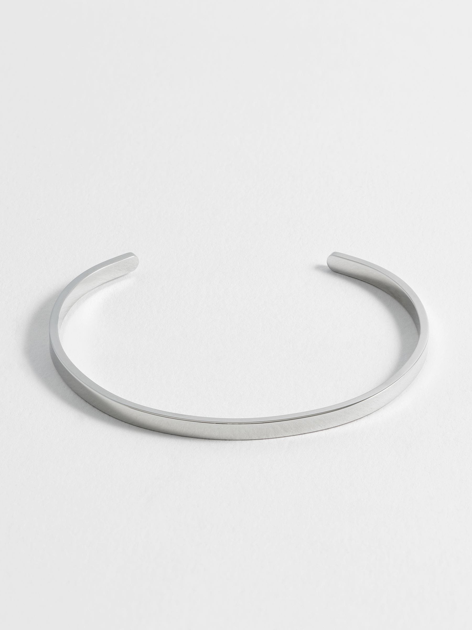 Bartlett Silver Tone Tone Fine Bangle