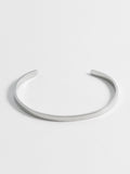 Bartlett Silver Tone Tone Fine Bangle