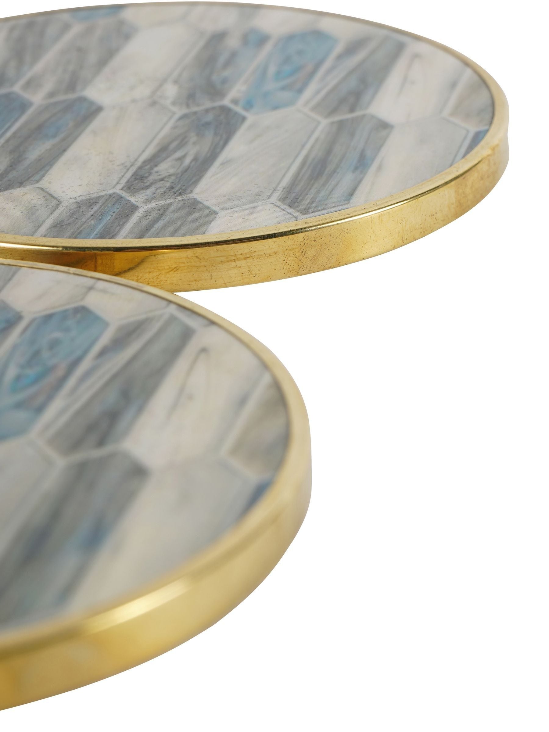 Libra Interiors Blue Mosaic Style Coasters