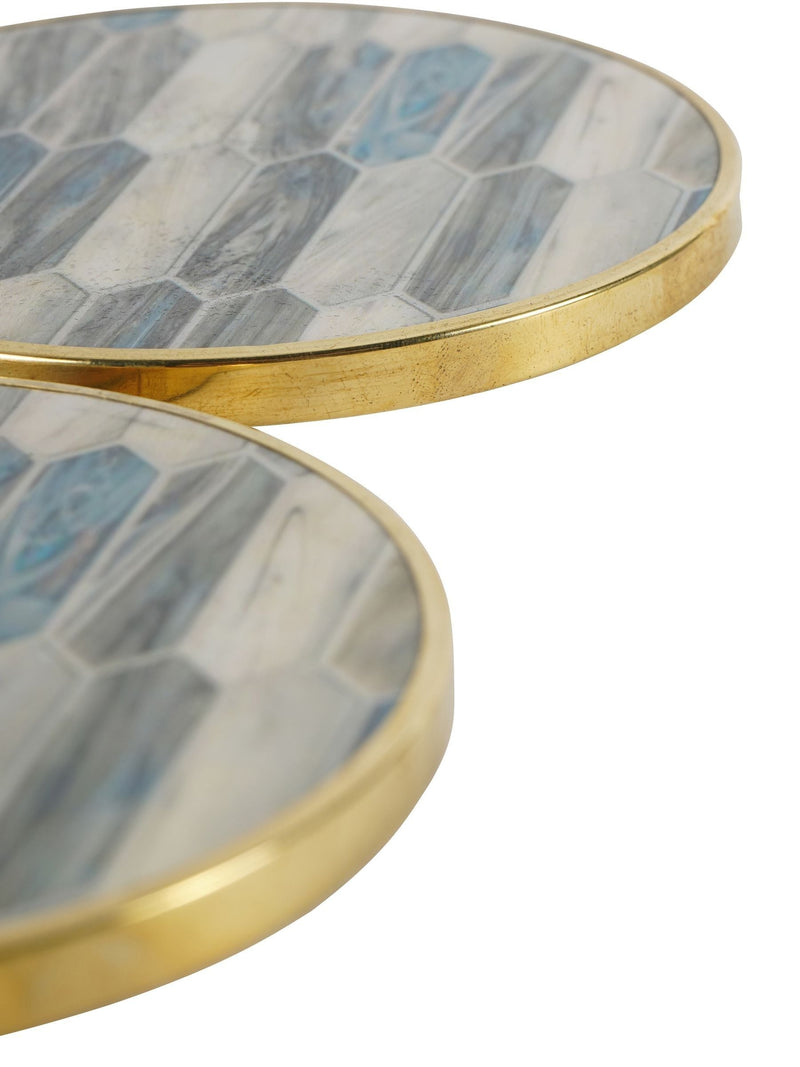Libra Interiors Blue Mosaic Style Coasters
