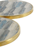 Libra Interiors Blue Mosaic Style Coasters