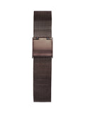 Women's 22mm Analogue Watch with Chocolate Dial and Brown Stainless Steel Bracelet