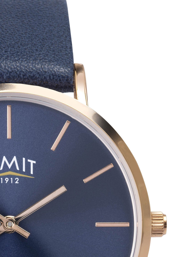 Limit blue analog watch rose gold case 38mm, UK version