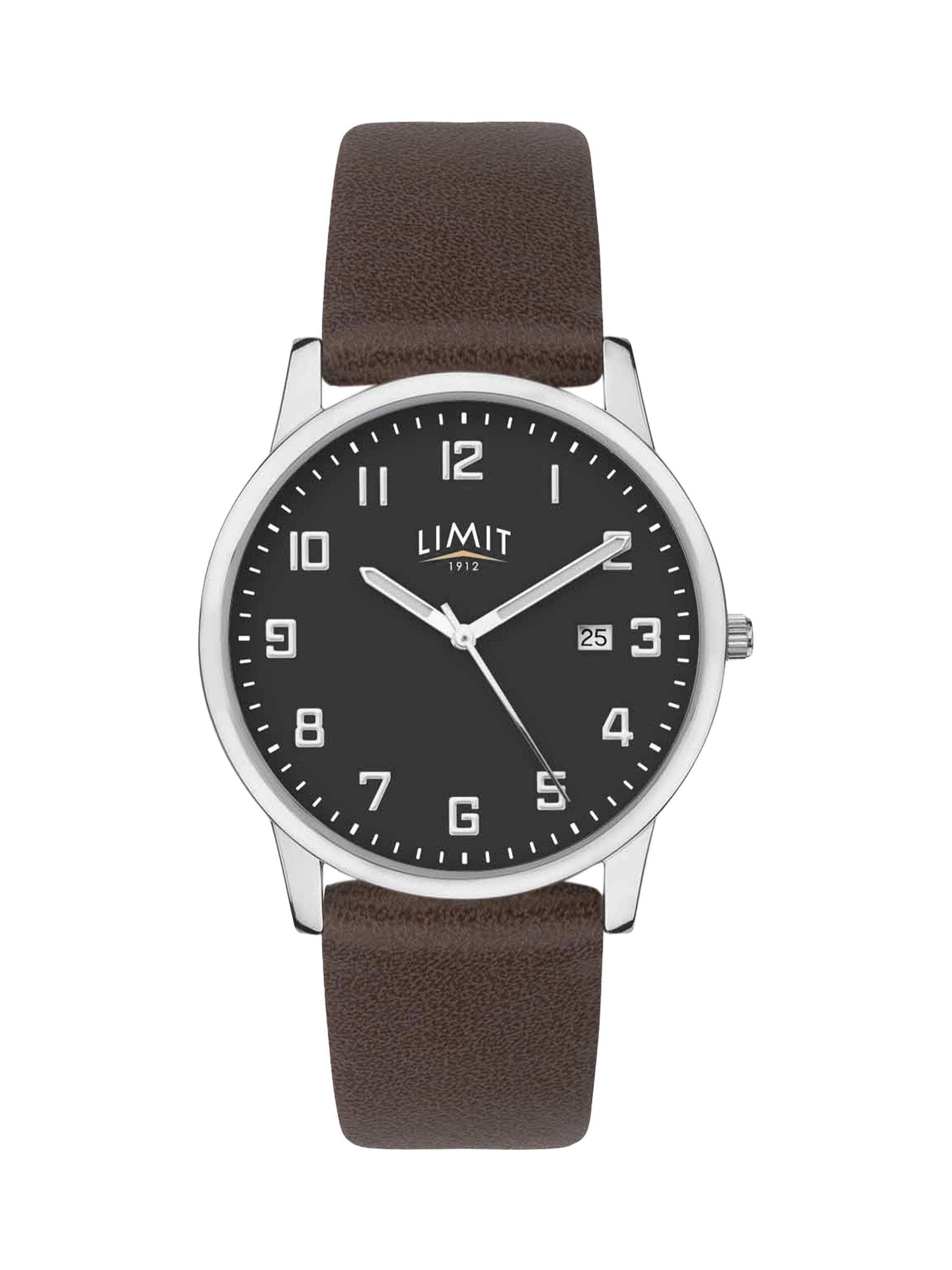 Limit Brown Modern 38mm round analogue watch, UK version