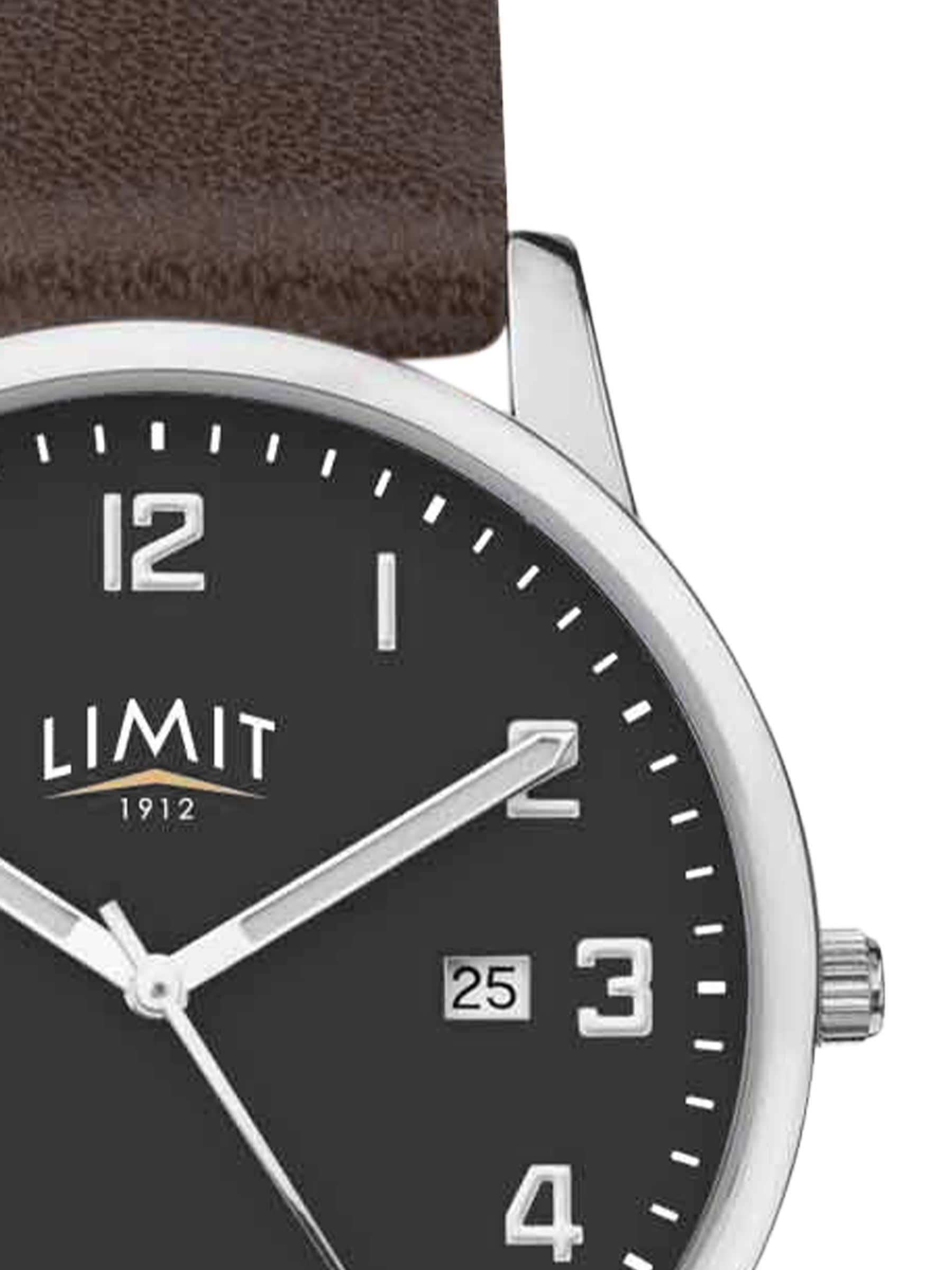 Limit Brown Modern 38mm round analogue watch, UK version