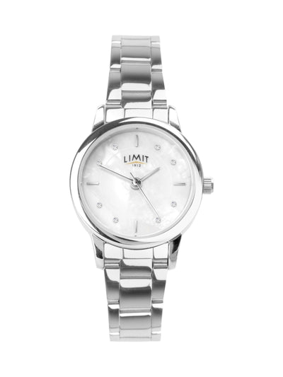 Limit Silver 26mm Round Analogue Watch with Stainless Steel Bracelet
