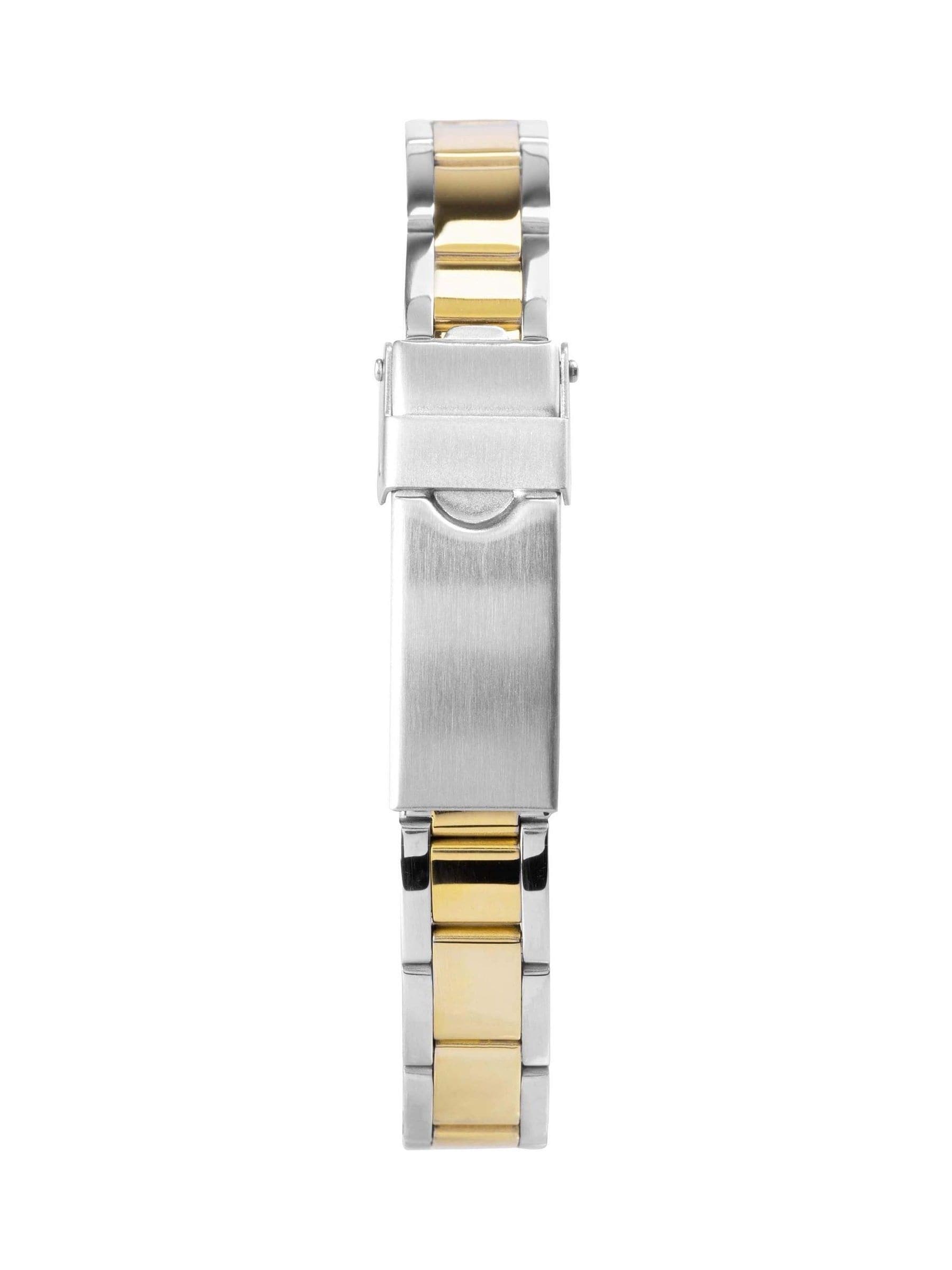 26mm Women's Round Gold Analogue Watch with Two-Tone Bracelet