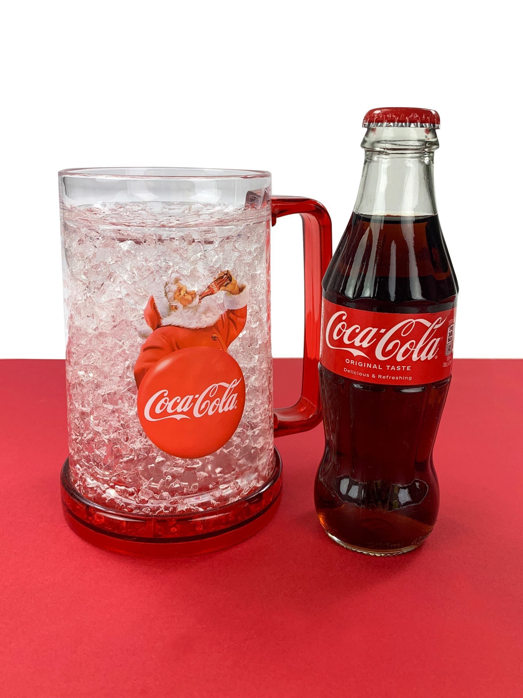 Coca-Cola chiller mug gift set with 200ml bottle - British product