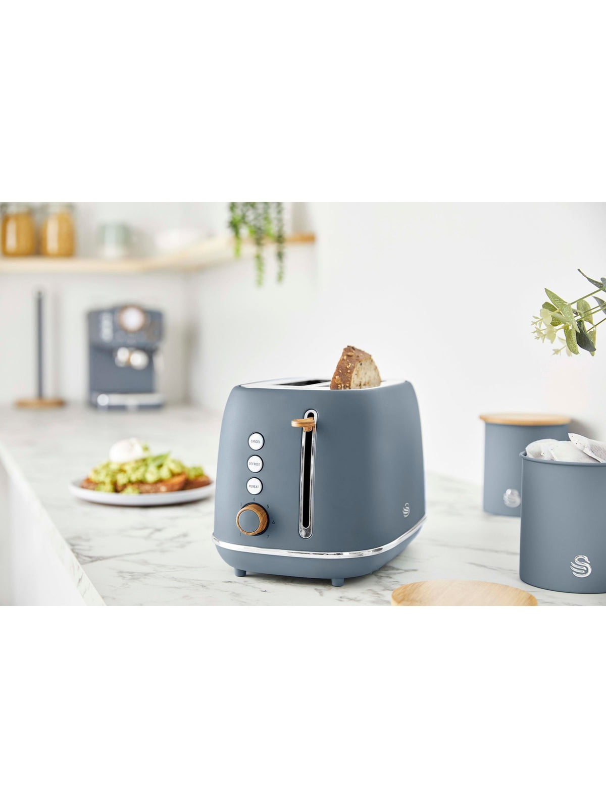 Swan Grey Fjord Design 2 Slice Toaster (British brand)