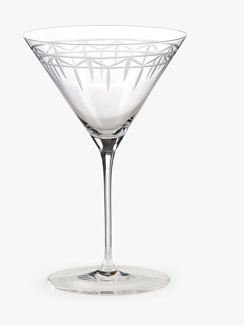 Kew Gardens clear palmhouse martini glasses set of 2, UK version