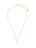 Gold Tone Initial Waterproof Necklace with Gift Box