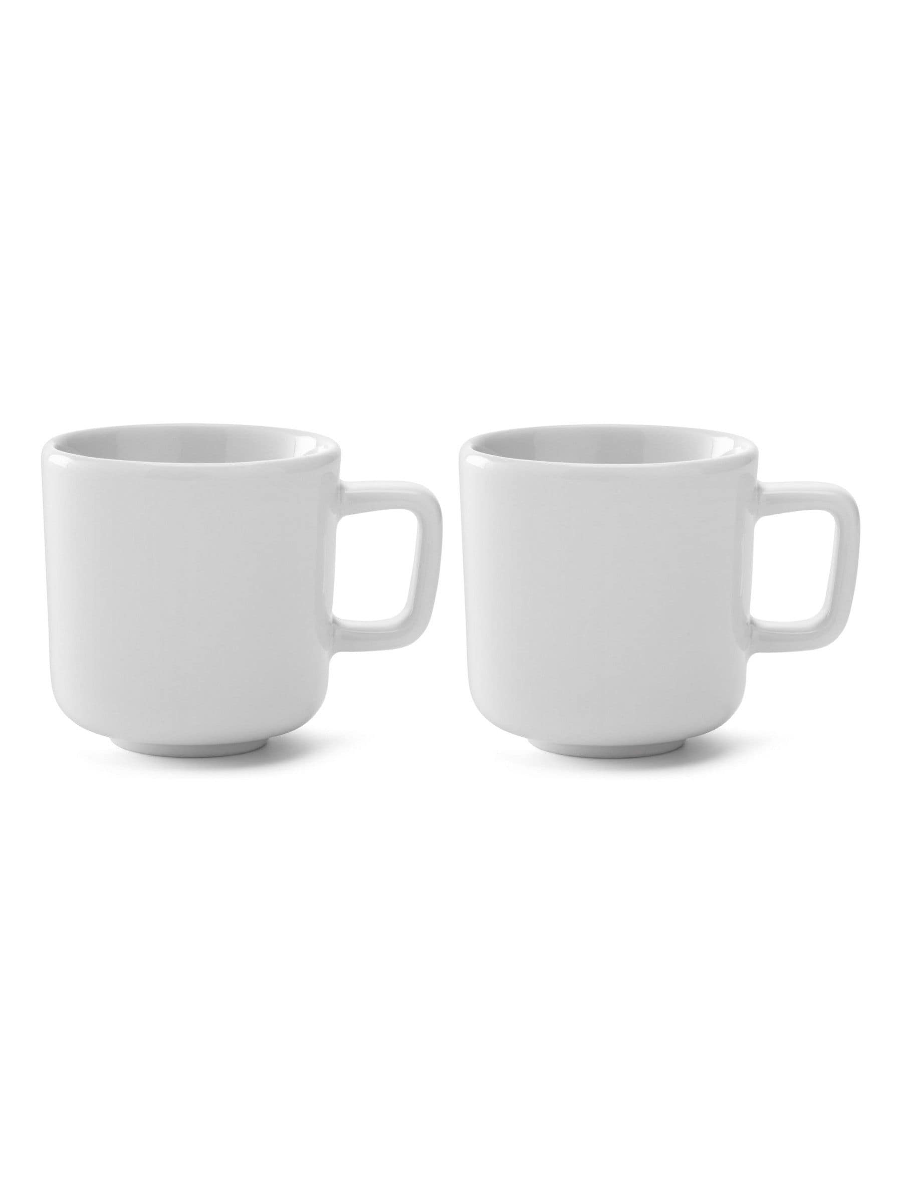 LSA International white espresso cups set of 2 75ml, UK version