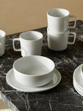 LSA International set of two white collective porcelain mugs, 370ml each, UK version