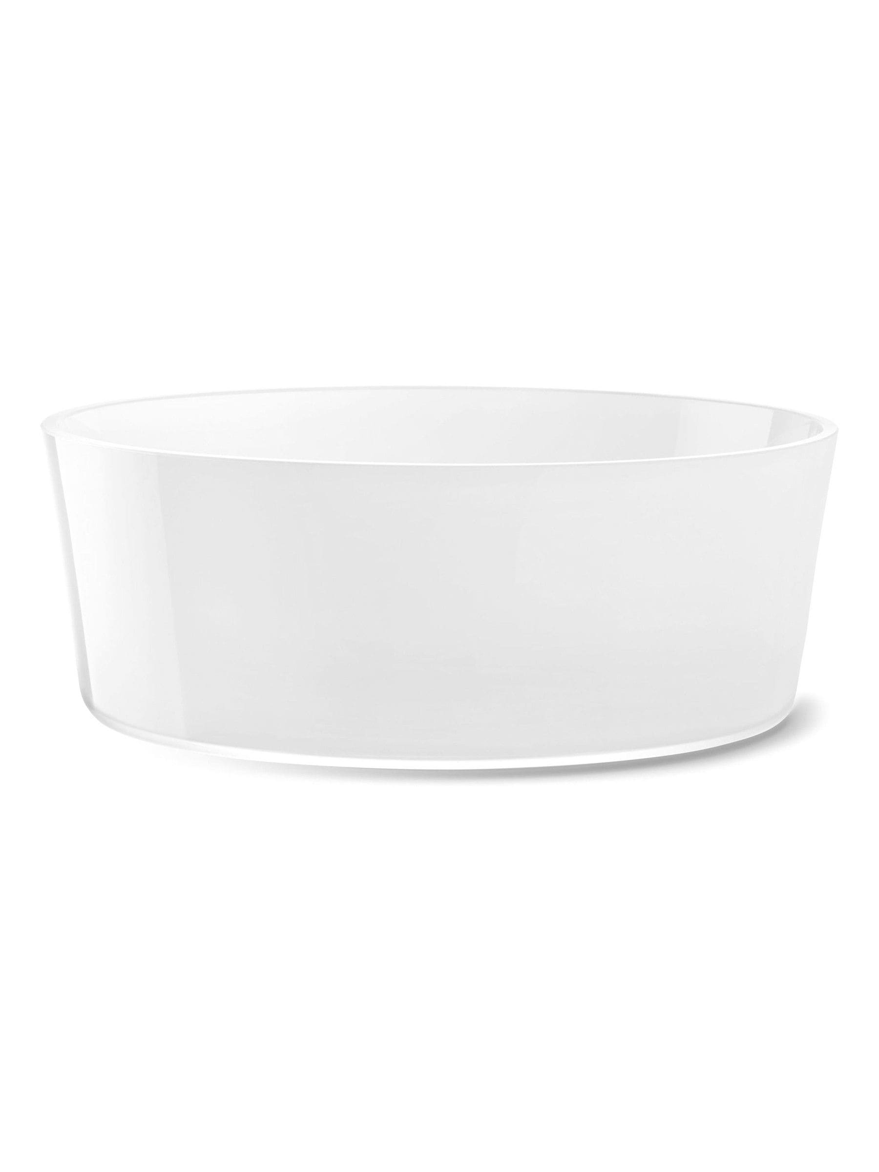 30cm Mouth-Blown Glass Bowl with Modern Silhouette
