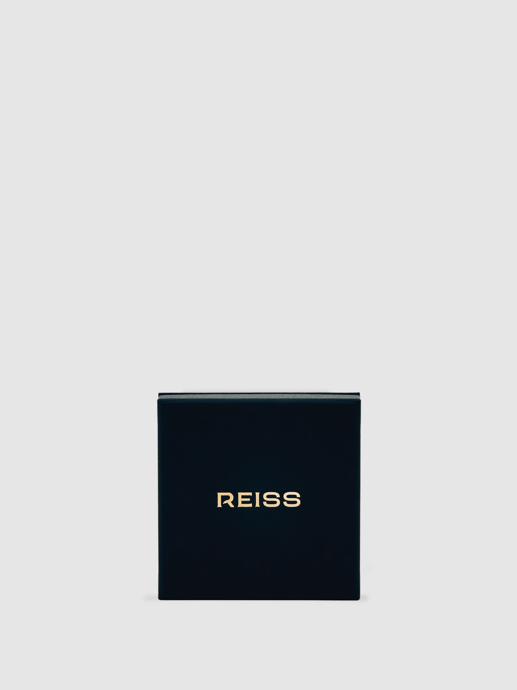 Reiss gold tone Zoe square pendant necklace 44.5cm, imported from the UK