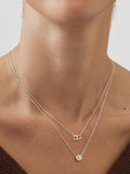 Estella Bartlett silver tone flower necklace 44-48cm - British product