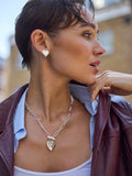 Estella Bartlett waterproof molten heart necklace with 44-48cm chain - British product