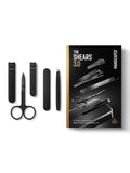 5-Piece Precision Men's Nail Grooming Kit with Stainless Steel Tools