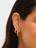 Jon Richard gold plated stainless steel small hoop earrings, UK version