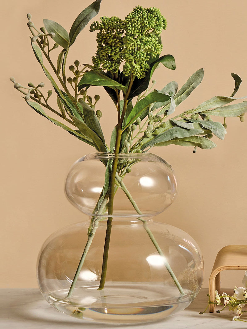 Anton Studio Designs Clear Eclipse glass vase Size ONE - British product