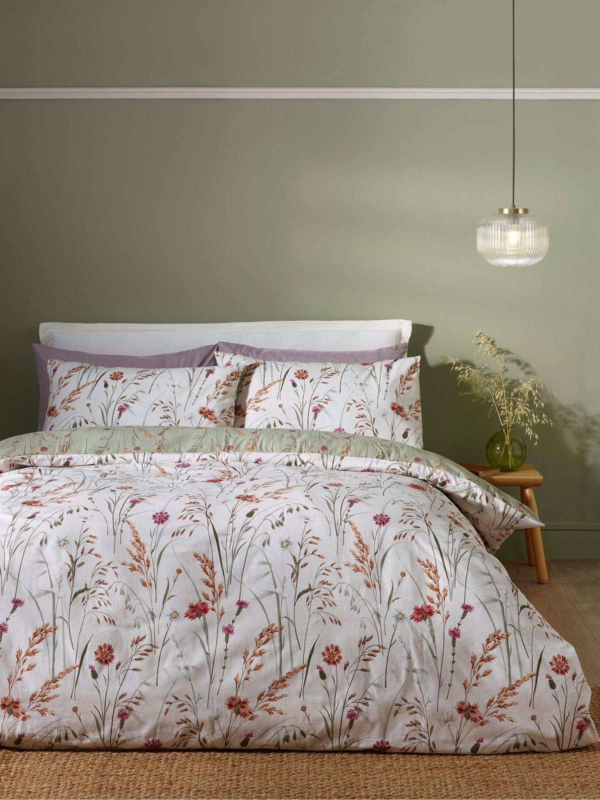 Catherine Lansfield Grasmere Floral Brushed Cotton Duvet Set - British product