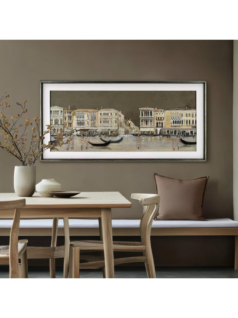 Multicoloured Venetian nights wall art 136cm x 66cm - British product