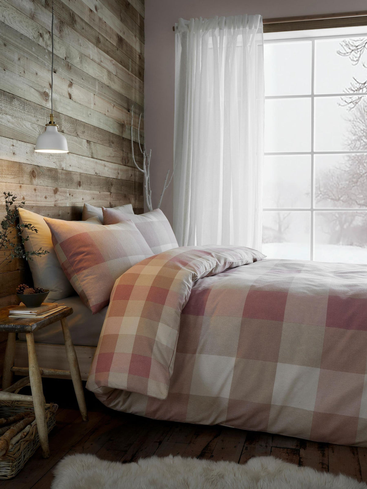 Appletree Ashford Check duvet cover set - British product