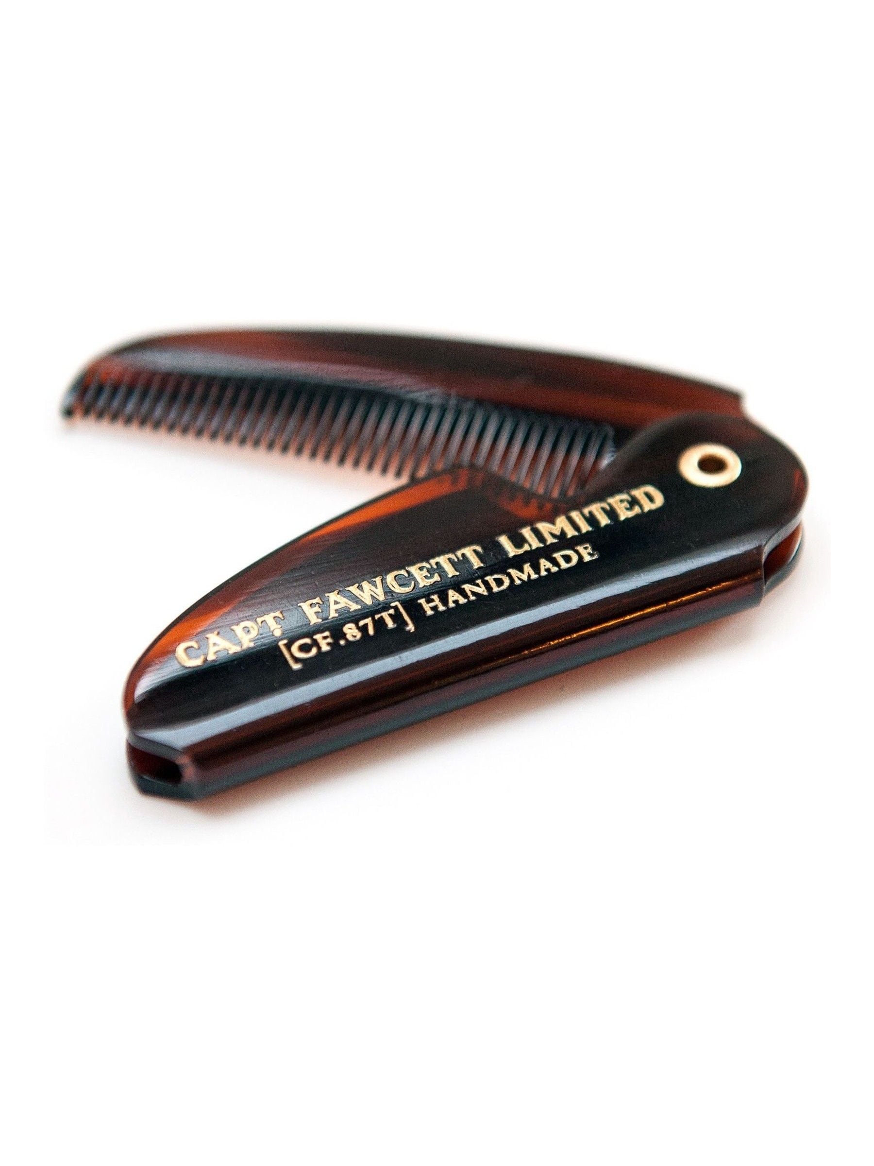 Captain Fawcett Folding Pocket Moustache Comb