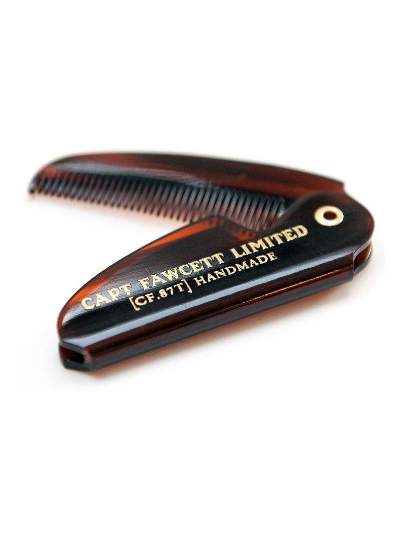 Captain Fawcett Folding Pocket Moustache Comb