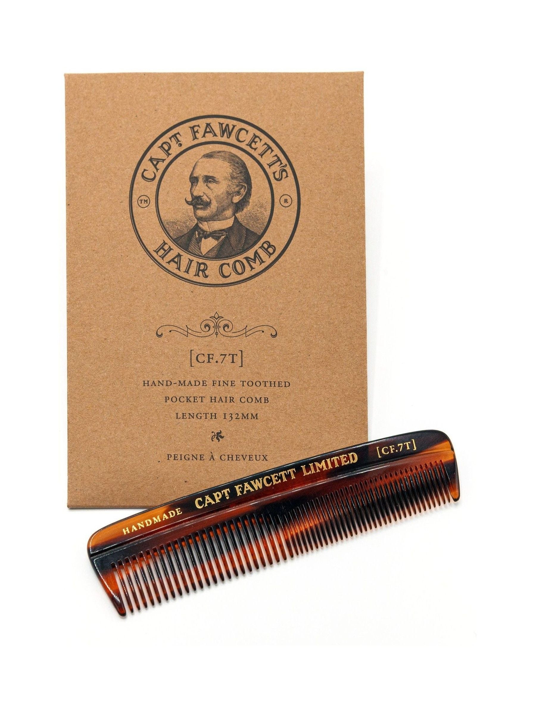 Captain Fawcett fine-toothed hair comb - British product