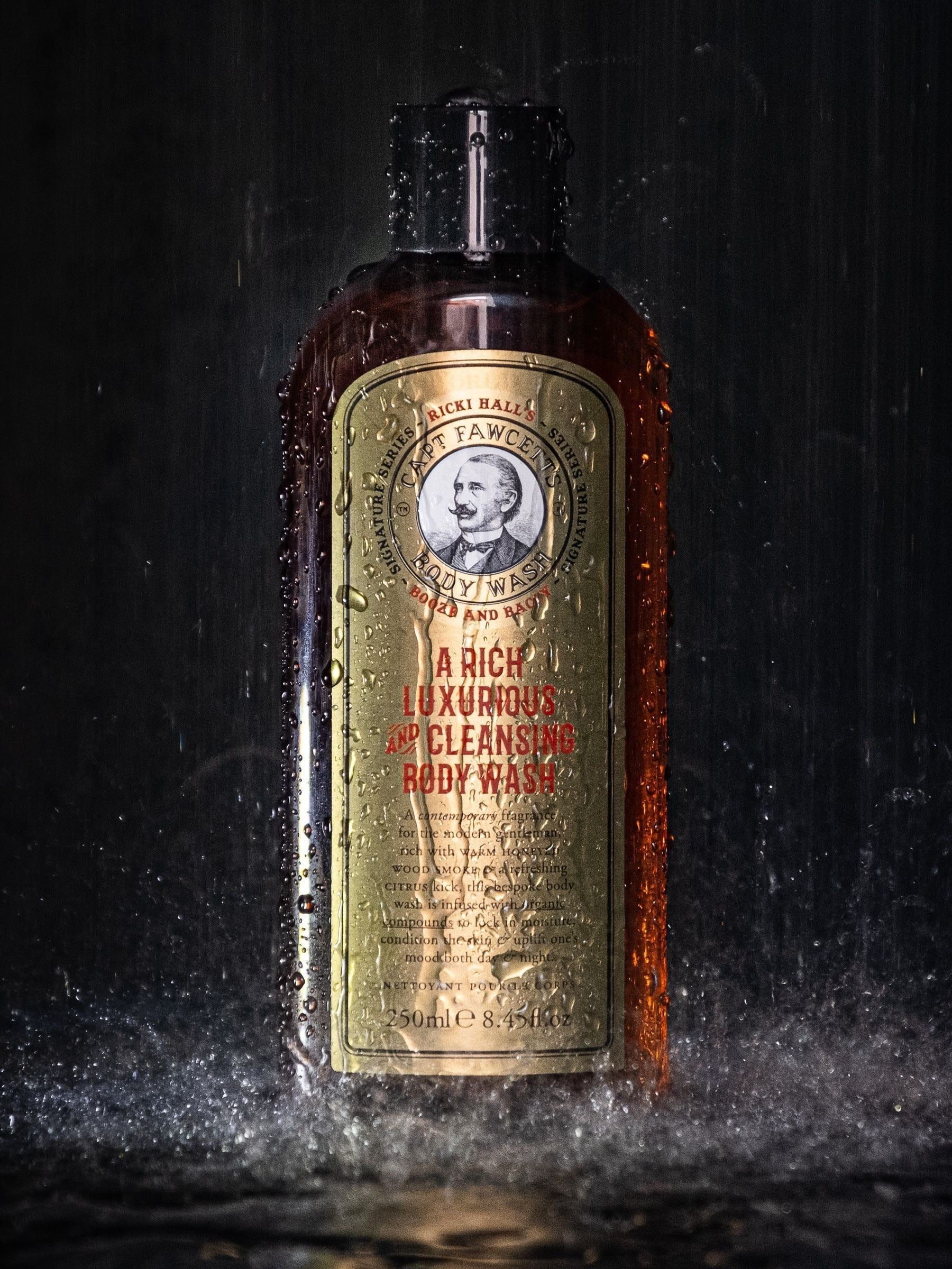 Captain Fawcett Ricki Hall's Booze & Baccy shampoo and body wash gift set 250ml each - British product