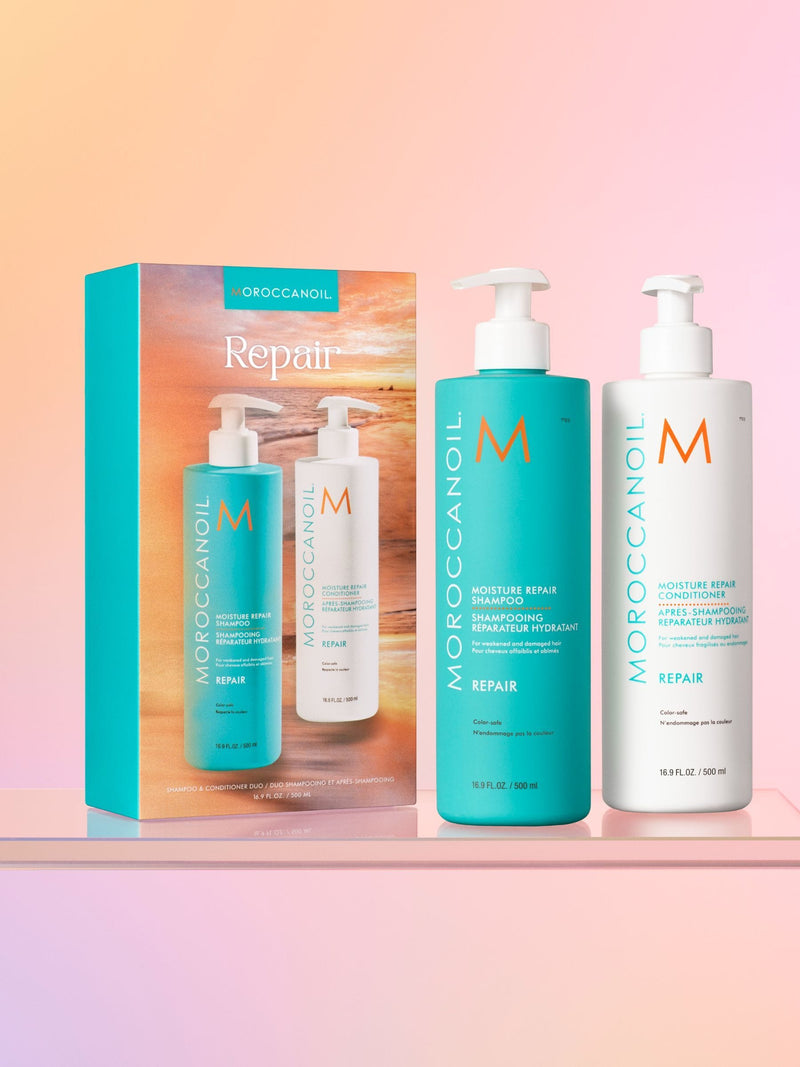 Moroccanoil Moisture Repair Shampoo & Conditioner 500ml Duo (Worth £75)