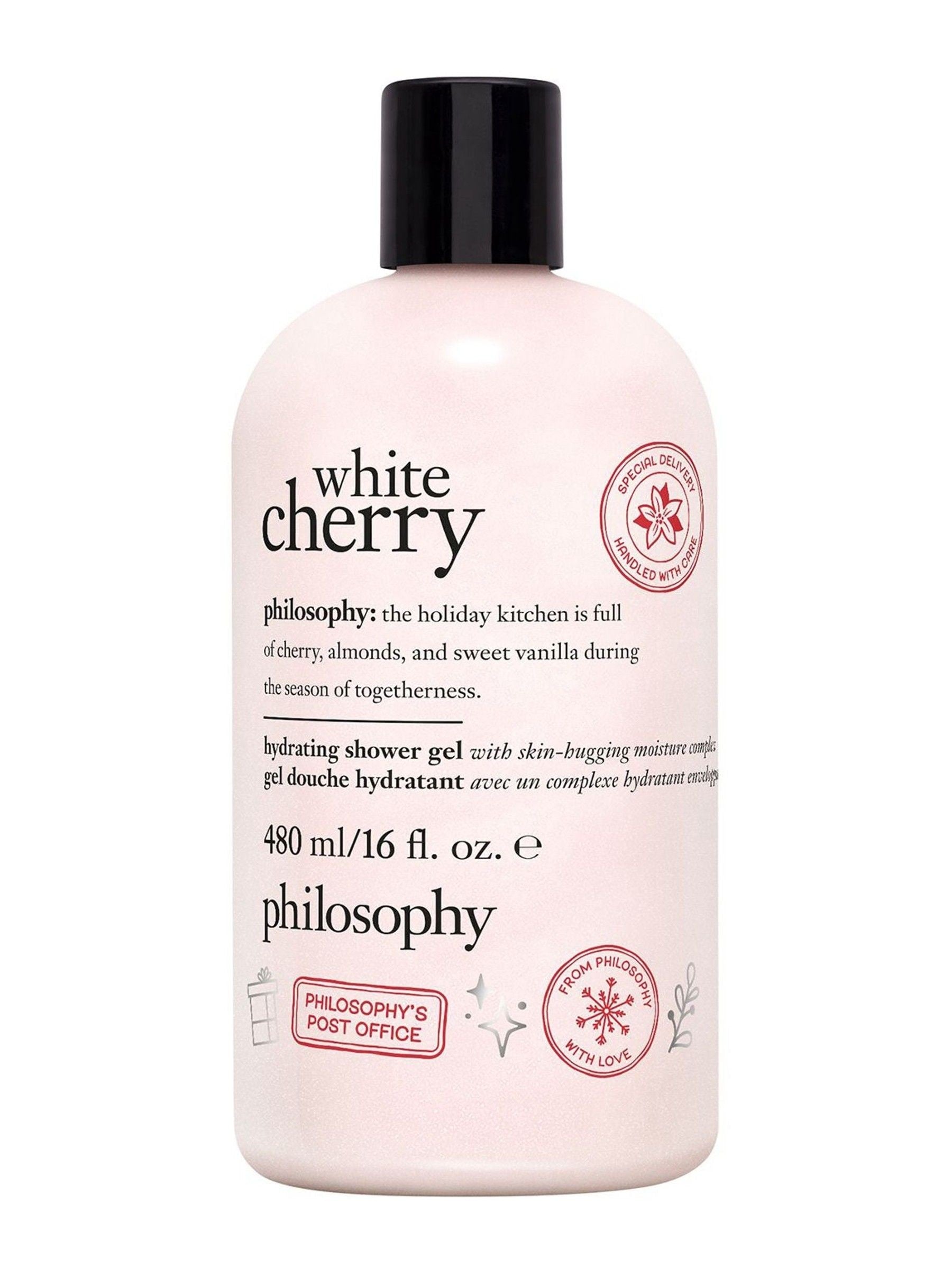 Hydrating Shower Gel, Bubble Bath, and Shampoo with Cherry Almond Vanilla Scent 473g