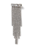 Aela Silver Tone Statement Sparkle Cupchain Brooch