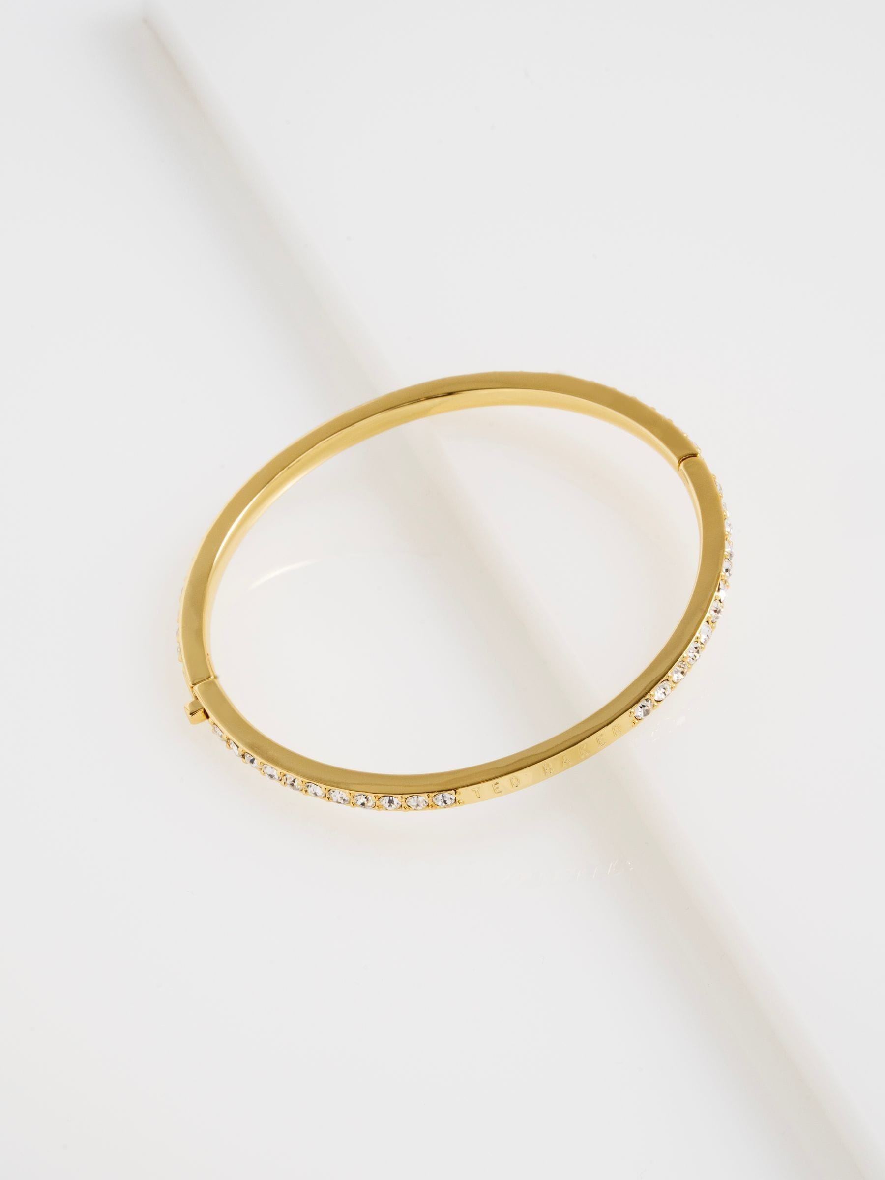 Ted Baker gold crystal bangle bracelet 6cm (British brand)
