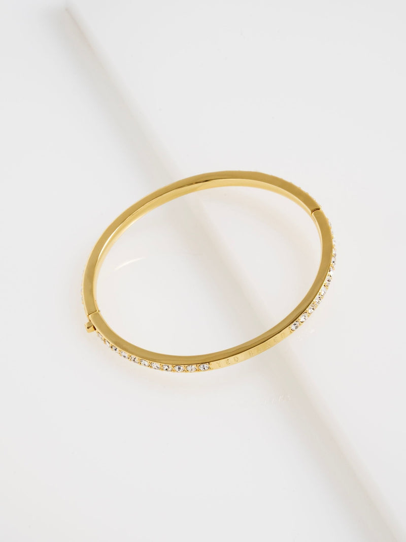Ted Baker gold crystal bangle bracelet 6cm (British brand)