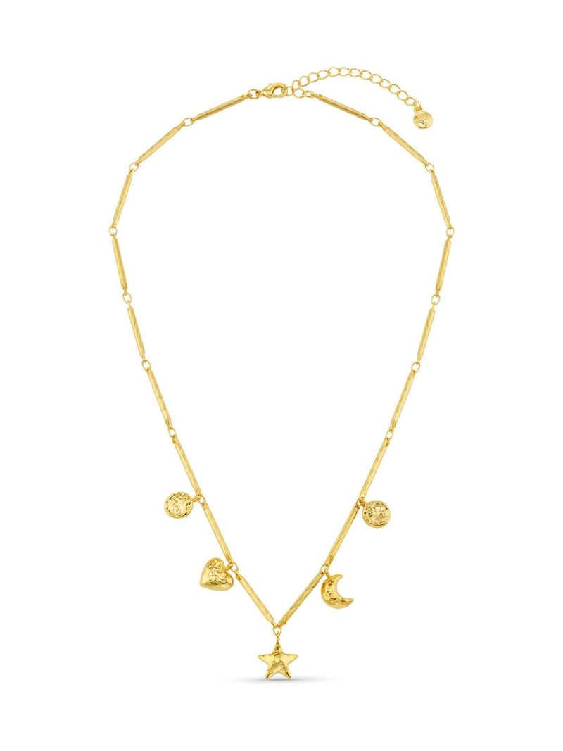 Orelia London gold tone bar link necklace, imported from the UK