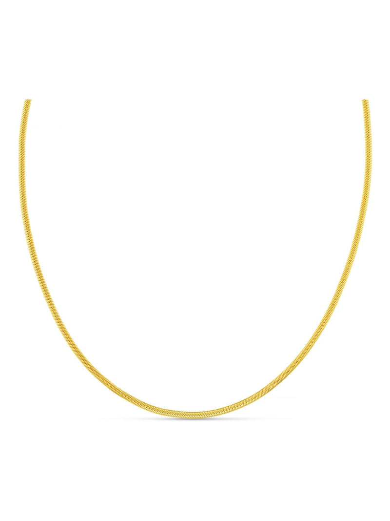 Orelia Luxe Flat Snake Chain Necklace
