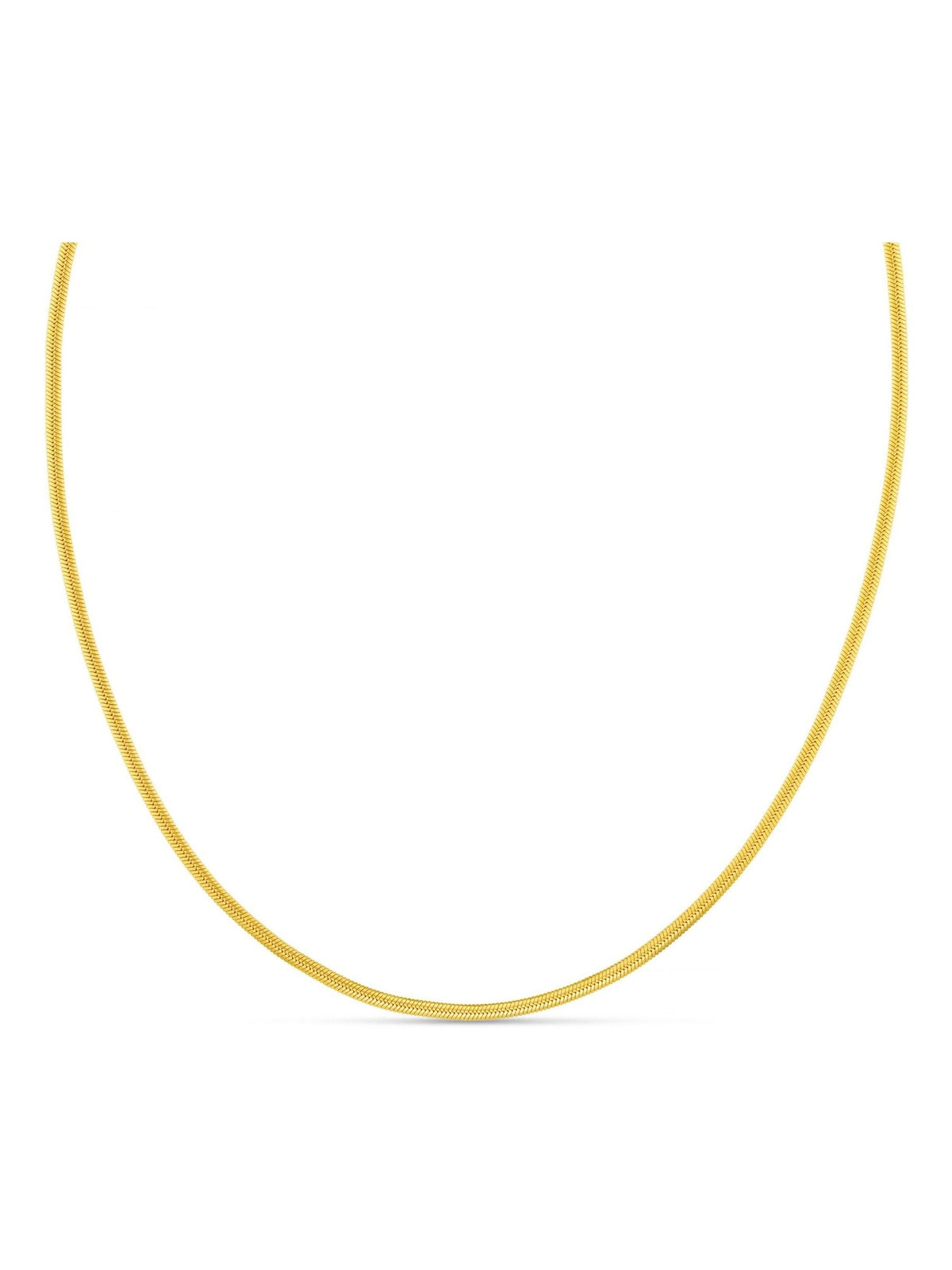 Orelia Luxe Flat Snake Chain Necklace