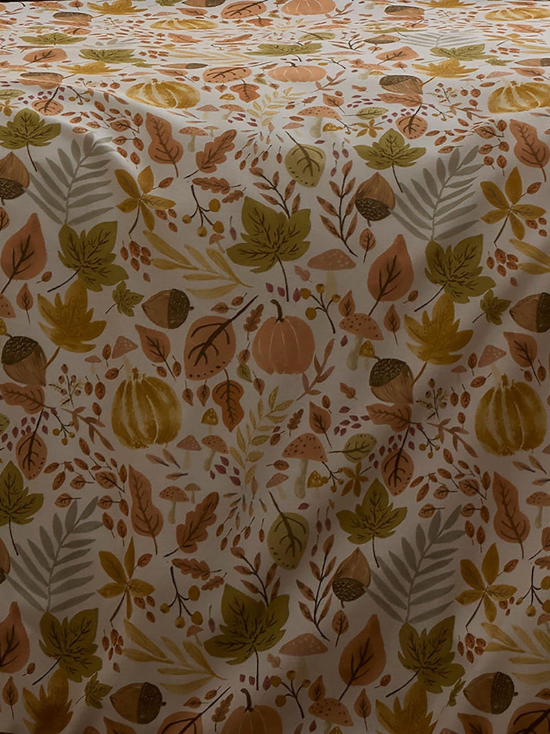 Dreams & Drapes natural autumn foliage reversible duvet cover set - British product