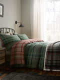 Dreams & Drapes green bennet check duvet cover set - British product