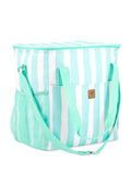 Bayside Mint Whitesands Stripe Tote Cool Bag