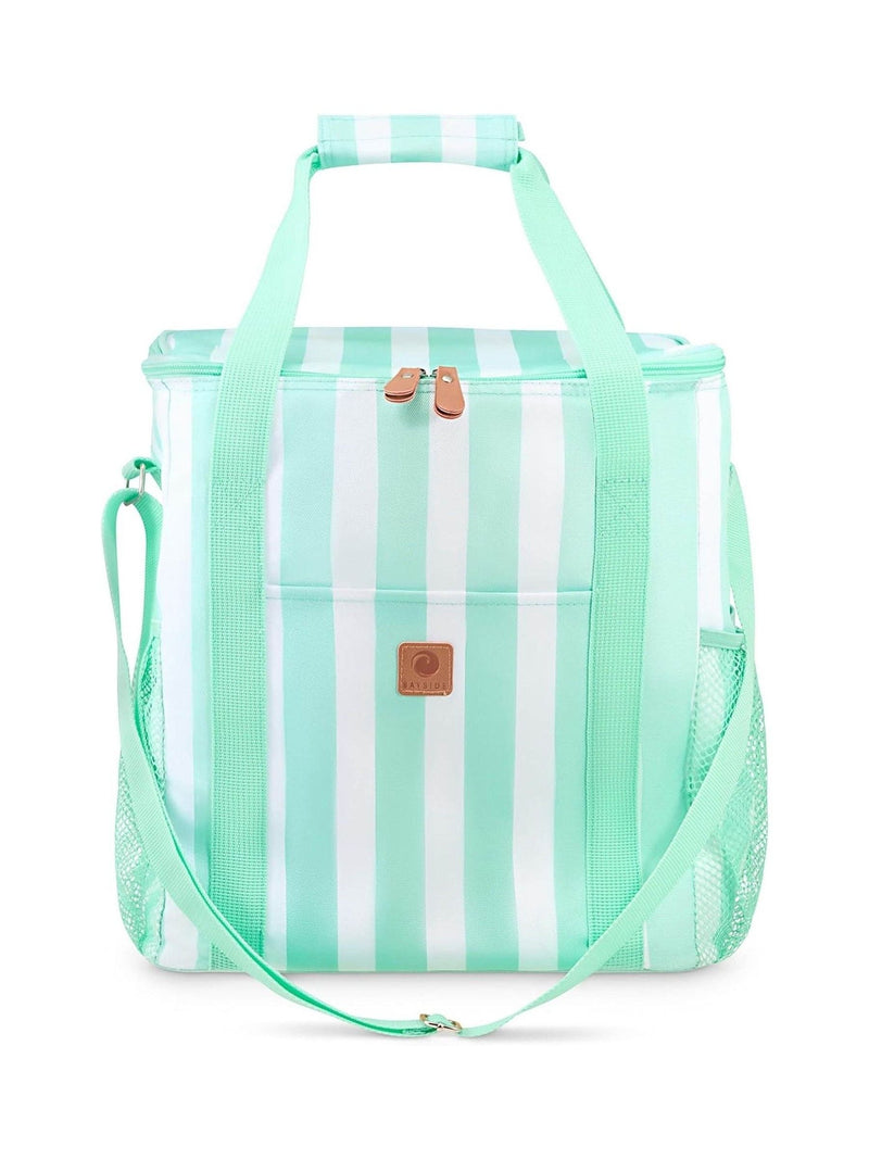 Bayside Mint Whitesands Stripe Tote Cool Bag