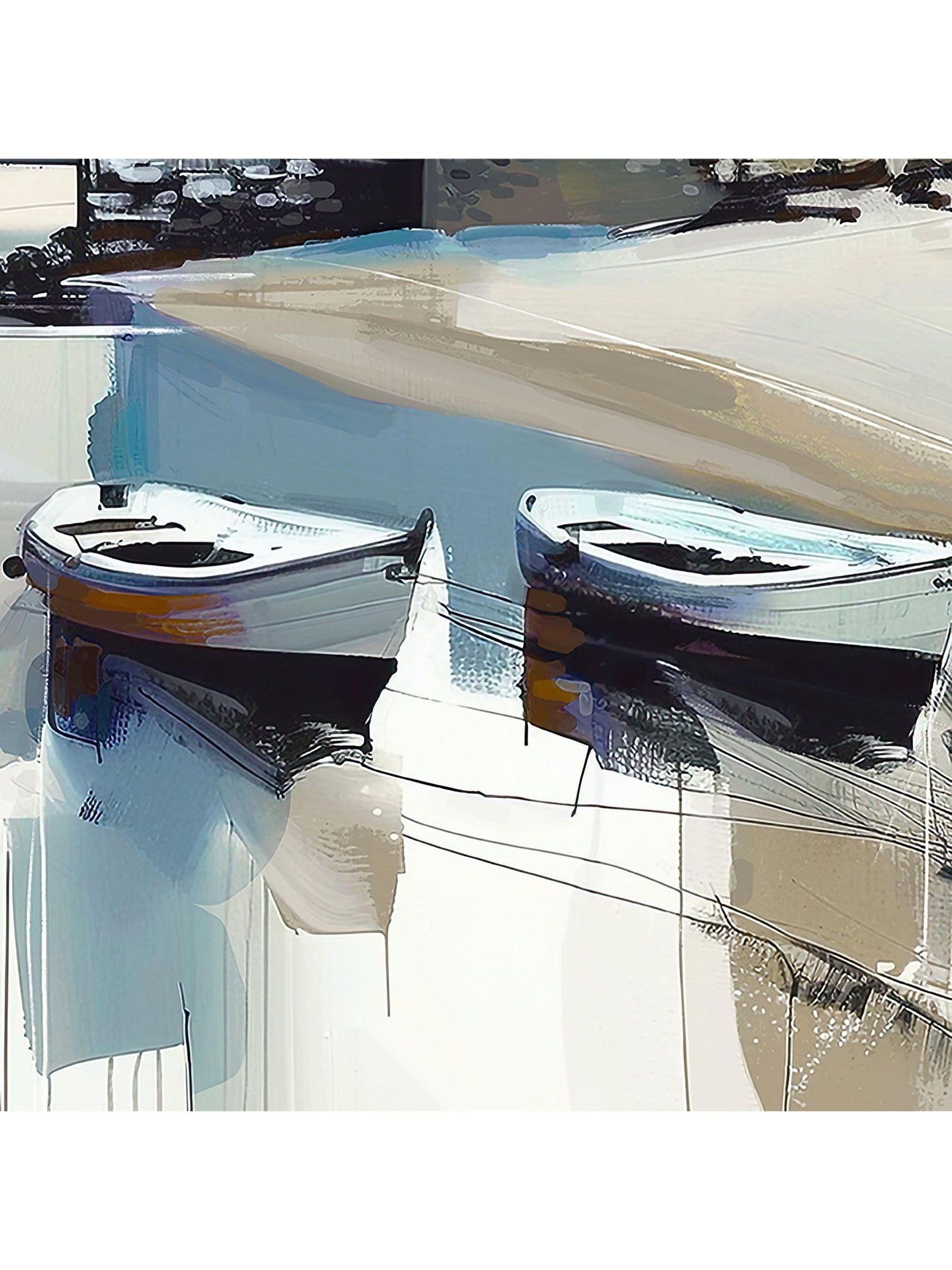 Art Marketing Blue Grey Water's Edge wall art 53x53 cm - British product