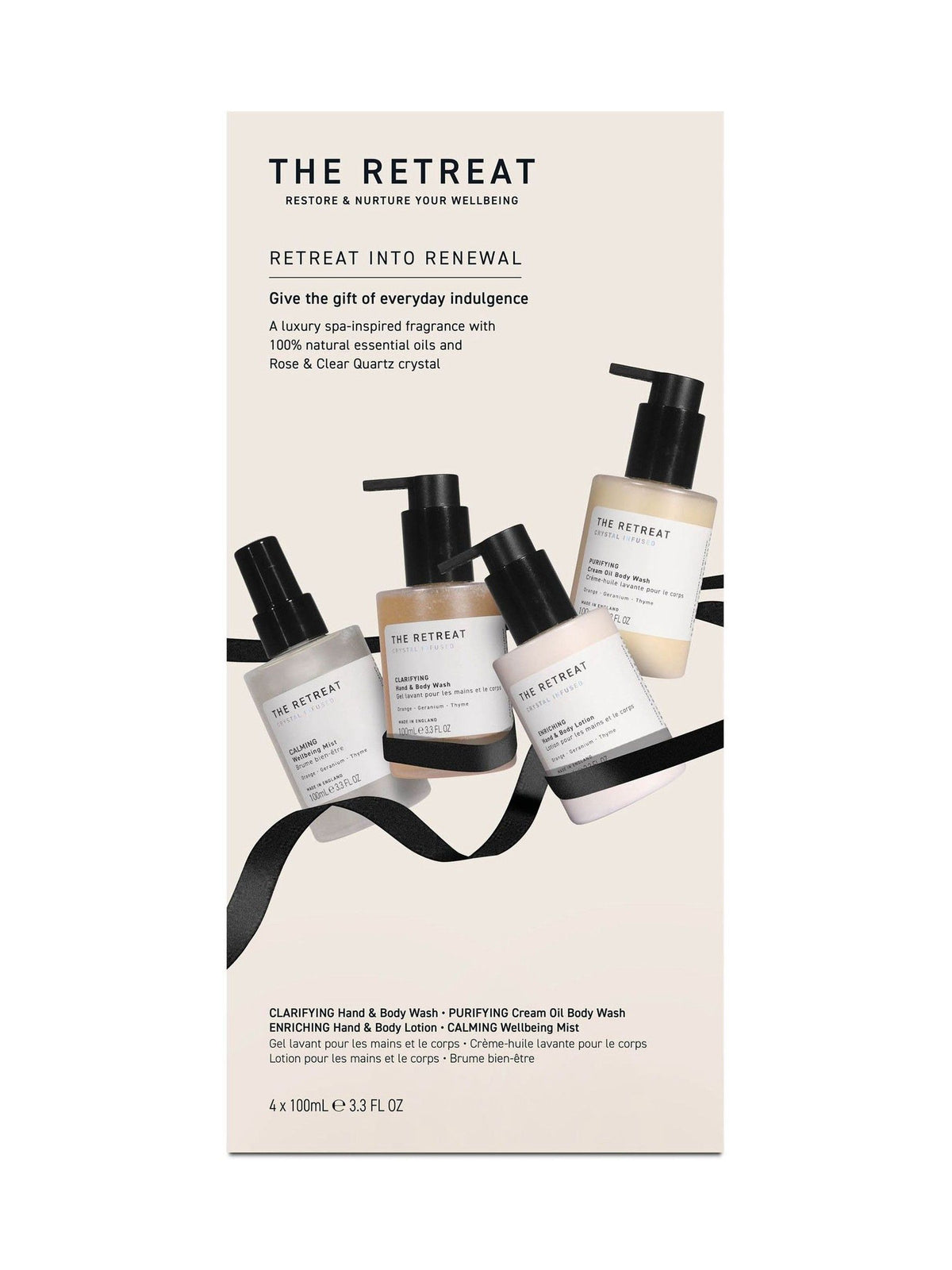 Retreat bath and body gift set (British brand)