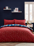 Catherine Lansfield Navy Christmas Elves duvet cover set - British product