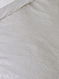 Catherine Lansfield champagne gold embossed leaves duvet set - British product