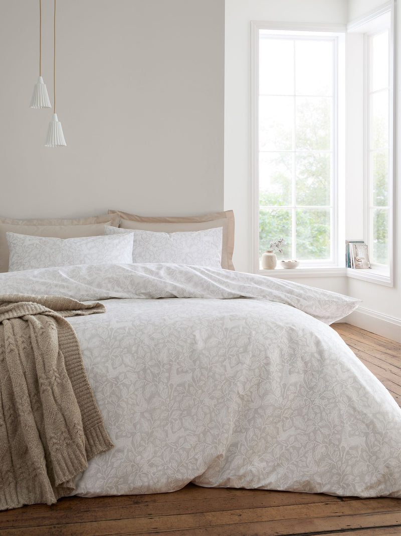 Natural Woodland Reversible Duvet Cover Set - British product