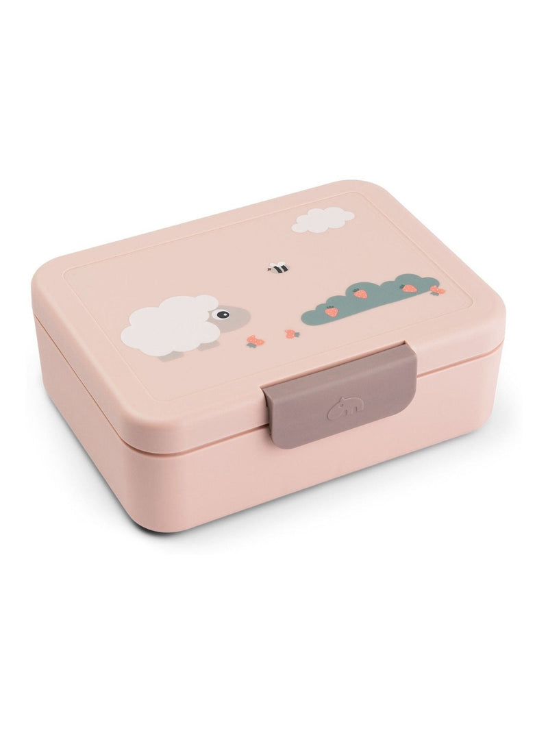Pink Toddler Lunch Box with Movable Divider 17.5x13x6.5cm