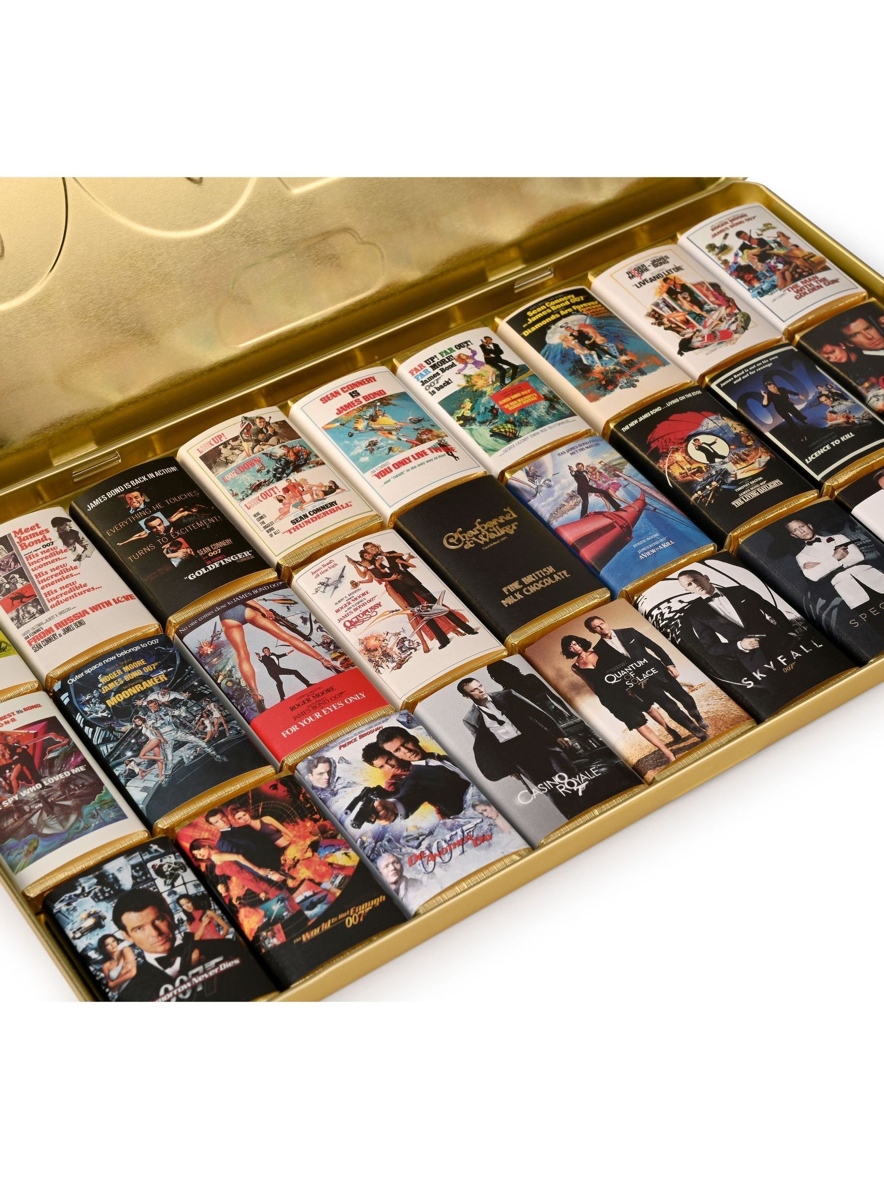 Charbonnel et Walker James Bond themed milk chocolate bars 270g - British product